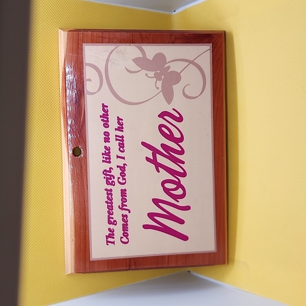 Mother wooden plaque